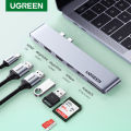 UGREEN USB C Hub for MacBook Pro USB 3.0 Splitter Adapter USB Type C to 4K HDMI, Thunderbolt 3 100W Power Delivery, 3 USB 3.0 Port Adapter Dock Station for MacBook Air 2020 2019 2018, MacBook Pro 2019 2018 2017. 