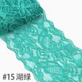 8cm Width Elastic Colorful Lace Ribbon DIY Handmade Crafts Supplies Apparel Sewing Fabric Garment Accessories White Lace Tape.
