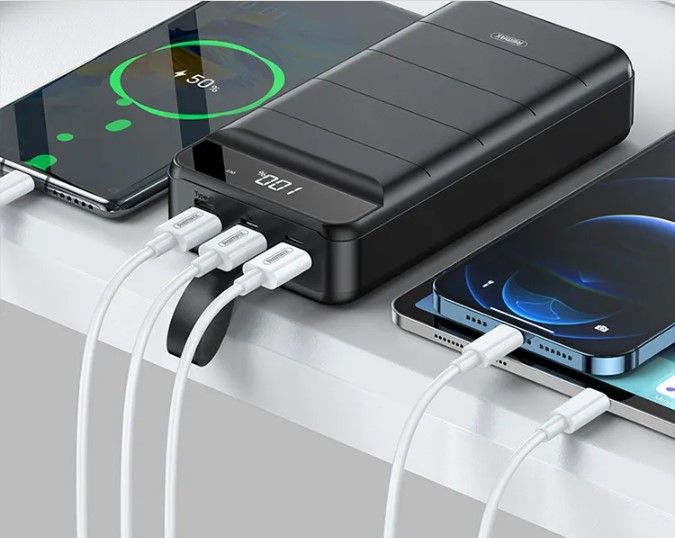 Remax RPP-183 22.5W Portable charger 30000mah LED display Dual PD Fast ...