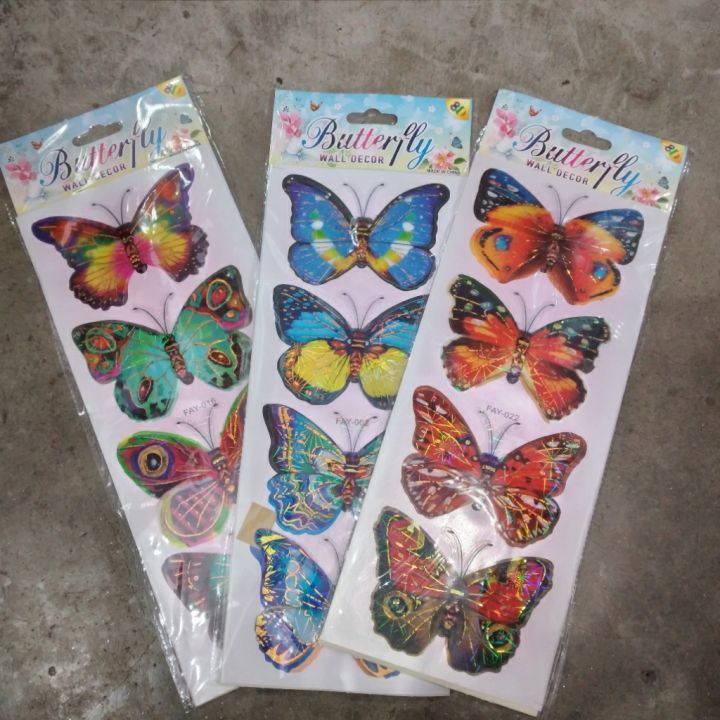 8%20Pcs%203D%20Double%20Wings%20Butterfly%20Wall%20Stickers%20-%20Image%204