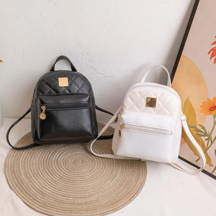 Small%20size%20Women's%20backpack%20Trendy%20Classic%20High%20quality%20Girl's%20rucksack%202023%20design%20Black%20and%20white%20color%20scheme%20Ladies%20knapsack%20for%20College%20students%20Office%20professionals%20Travel%20enthusiasts%20use%20Fashion%20conscious%20individuals%20-%20Image%206