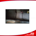 PVC Leather 2D Car Mat - Black and Beige Embroidery - Elevate Your Car Interior - Easy To Use and Clean - A Unique Choice For Your Car.