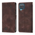 Casing for Samsung Galaxy A12 / Galaxy M12 case Fashion Square pattern flip PU leather phone case stand card slots wallet case shockproof folio cases cover. 