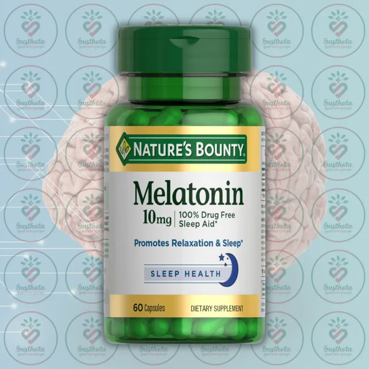 Nature's Bounty Melatonin – 10 mg – 60 Capsules – with Drug-Free Sleep ...