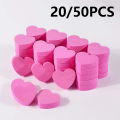 20/50Pcs Heart Shape Sponge Nail File Double Side Buffer Buffing Sanding Nail Pedicure Tool Gel Polish Manicure Nail Accessories Cologo.