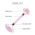 2Pcs/Set Rose Resin Natural Jade Massage Spa Roller + Guasha Board Scrapers Plate For Face Body Relaxation Anti-Aging Skin Massage. 