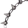 2X Metal Spikes Studs Rivets Punk Goth Necklace Choker Collar.