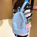 2023 summer new simple large-capacity student school bag outdoor travel tide Korean version of small fresh women's backpack.