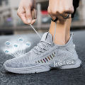 Men's Shoes 2024 Spring New Cross-border Breathable Flying Woven Tide Shoes Trendy Fashion Foreign Trade Plus Size Casual Sneakers Men.