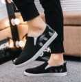 Eid New Shoes Collection Black Cotton Fabrics Sneaker Shoes Slip-Ons & Sneakers for Men C002. 