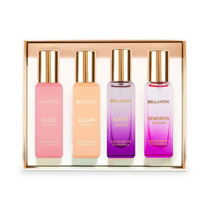 Bella%20Vita%20Luxury%20Long%20Lasting%20Women%20Gift%20Set%20%7C%20Perfume%20for%20Woman%20%7C%204x20ml%20%7C%20Gifts%20for%20Women%20%7C%20Floral,%20Fruity,%20Premium%20Fragrance%20Scent%20%7C%20Date,%20Senorita,%20Glam,%20Rose%20-%20Image%202