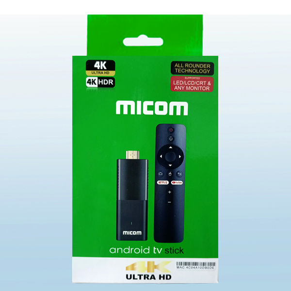 Product details of micom 4K android tv stick 2GB Ram 16GB Rom