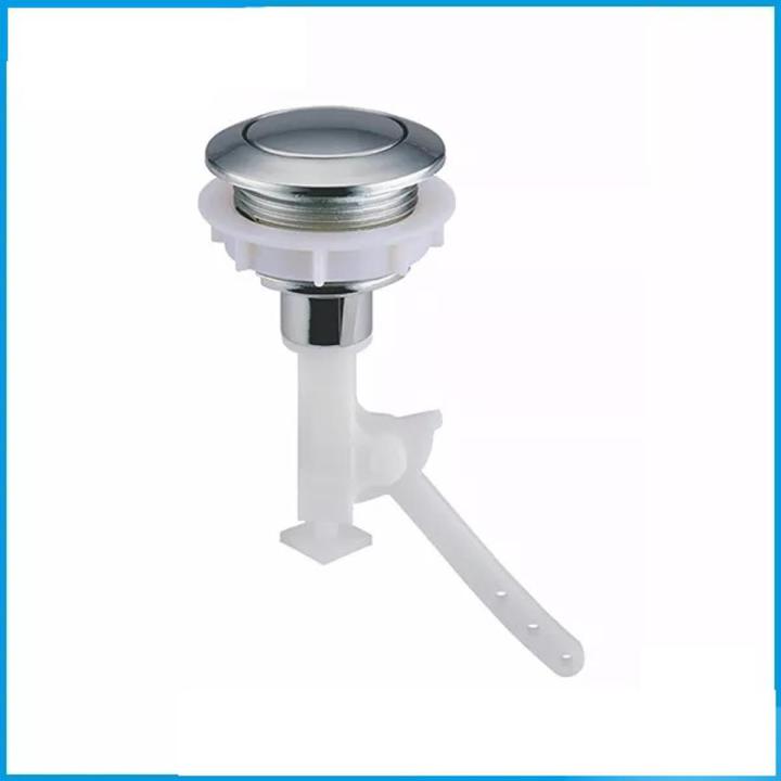 Single Replacement Round Head ABS Flush Toilet Push Button