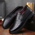 Leather shoes men's 2023 new soft leather soft soles anti-slip casual men's versatile men's leather shoes business formal wear. 