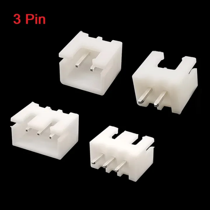 10Pcs-%203Pin%20WHITE%20MALE%20HEADER%20Female%20Housing%20JST%20XH%20Male%20Header%203%20Pin%20Leads%202.54mm%20Pitch%20Male%20Connector%20For%20Breadboard%20Friendly%20DIY%20Cables%20-%20Image%203