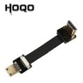 HDMI-Compatible Ribbon cable,Connector Flexible Flat Cable for Orange Pi Micro HDMI to HDMI/Mini HDMI Female 90 Degree FFC.