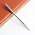2Pcs Metal Ballpoint Pen For School Office Stainless steel Material Rotating Stationery Black Blue Ink Ball Pen Supplies Pens. 