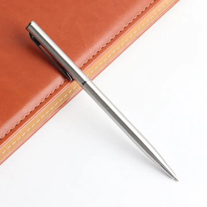 2Pcs%20Metal%20Ballpoint%20Pen%20For%20School%20Office%20Stainless%20steel%20Material%20Rotating%20Stationery%20Black%20Blue%20Ink%20Ball%20Pen%20Supplies%20Pens%20-%20Image%206