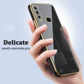 Phone case VIVO Y11/Y12/Y12i/Y15/Y17/Y19/Y91/Y91i/Y93/Y95/Y97/Y85/V11i /V9Cover Luxury Soft Cubic Straight Edge Cover Fashion Upgraded Camera Protection Electraplating Anti-fingerprint Shockproof Protective Back Cover. 