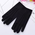New Soft White Cotton Gloves Hand Moisturising Etiquette Formal Cotton Gloves Thin Black and White Gloves Driving Gloves. 