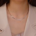 (New)kyrim tainle Teel nake chain necklace for women men minimalit gold color choker neck chain 2022 trend jewelry gift hot. 