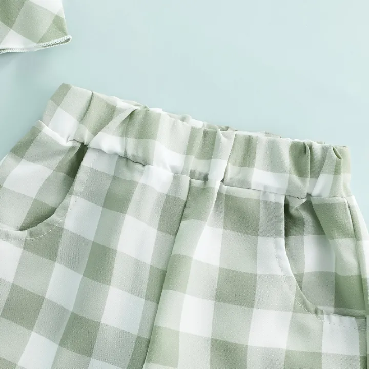 3%20Pcs%20Infant%20Plaid%20Outfits,%20Girls%20Ruffled%20Boat%20Neck%20Tank%20Tops%20+%20Trousers%20with%20Pocket%20+%20Headband%20-%20Image%208