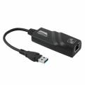 USB 3.0 to 10/100/1000Mbps Gigabit RJ45 Ethernet LAN Network Adapter.