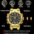 LIGE New Digital Watches For Men FOXBOX Top Luxury Dual Display Watch Men Fashion LED Display Clock Male Chronograph Wristwatch. 