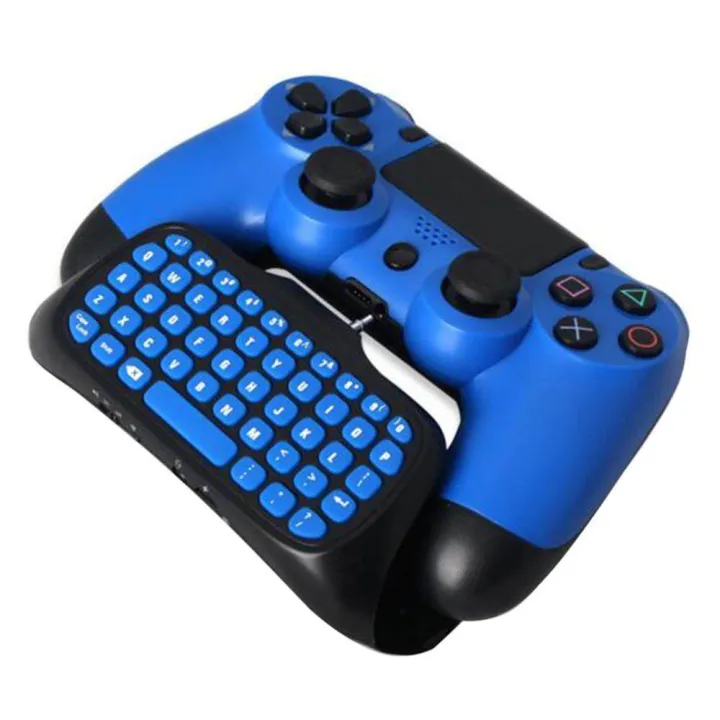 PS4 Keyboard Digital Mini Wireless Keyboard with Built in Speaker 2.4G Receiver Chatpad Message Game Keypad for Sony PlayStation PS4 / PS4 Slim / PS4 Pro Controller