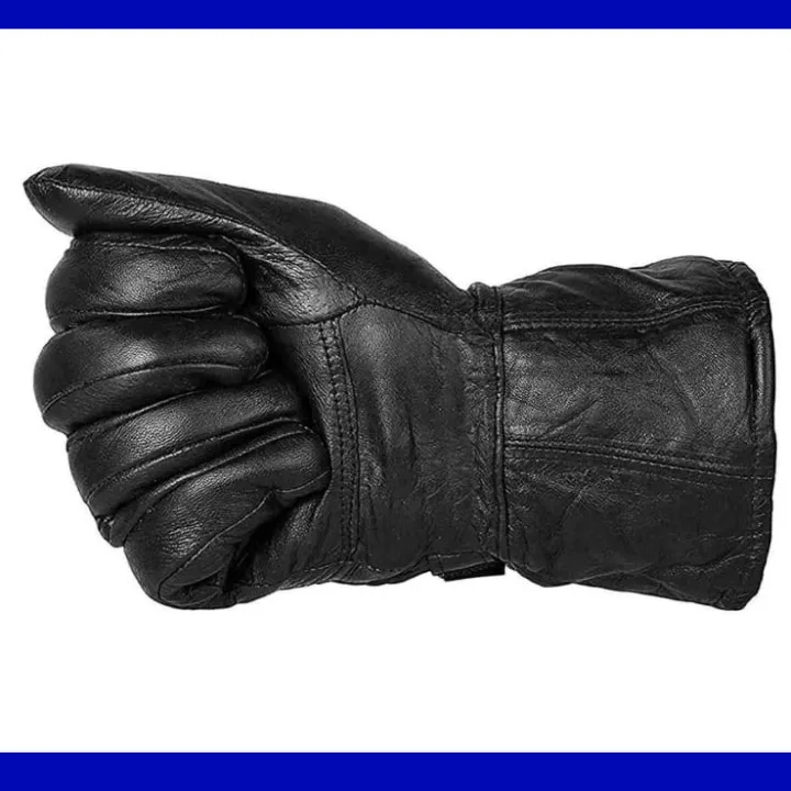 Full%20Soft%20Leather%20Finger%20Men%20Hand%20Gloves%20-Black-%201%20Pair%20-%20Image%204