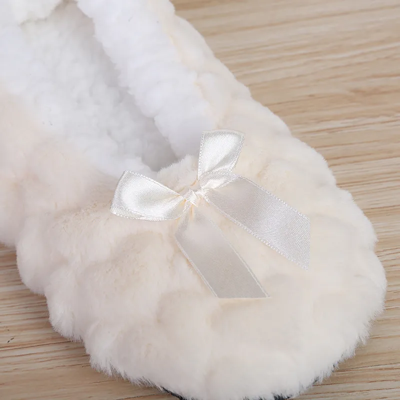 Fluffy Female House Slipper Womens Winter Home Room Plush Warm