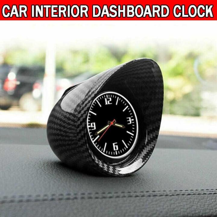 Backlit Dashboard Clock Easy-to-Read Digital Display Miniature Car Ornament Clock High-Precision Decorative Vehicle Console Watch for Automotive Accessory Dashboard Decor SUV Enthusiasts Timing Tool