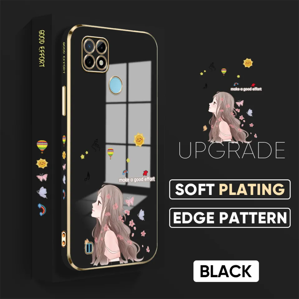 Hontinga for Realme 5I 5S 6I Back Cover Luxury 6D Plating