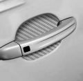 4 Pcs Universal Carbon Fiber Auto Car Door Handle Stickers Car Handle Protection Car Handle Anti Scratch Stickers Car Accessories. 