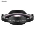 37MM 0.3X HD Ultra Wide Angle Fisheye Lens with Hood Replacement for Camcorders. 