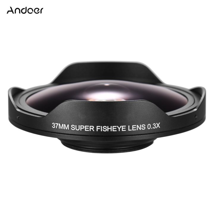 37MM%200.3X%20HD%20Ultra%20Wide%20Angle%20Fisheye%20Lens%20with%20Hood%20Replacement%20for%20Camcorders%20-%20Image%202