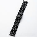 22mm Stainless Steel Five Bead Watch Strap Premium Metal Bracelet for Smartwatches With Butterfly Buckle Jubilee Style. 