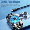 [GEARBEST]Phone Cooler Fan with RGB Lights – Dual-Speed Gaming Mobile Radiator with Semiconductor Cooling for iPhone & Android Smartphones (4.5–7 Inch) – Ultra Quiet, Clamp Mount, Plug & Play. 