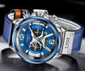 Lige 8917 new luxury fashion unique design high quality chronograph active waterproof sports wrist-watche for men. 