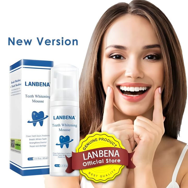 Lanbena Teeth Whitening Mousse Toothpaste - 60ml