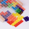 Intelligent Shape Classification Toys Baby 3D Tridimensional Tetris Puzzle Colorful Transparent Building Block Panel.