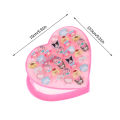 36Pcs/box Sanrio Hello Kitty Kid Ring Kids Adjustable Baby Rings Fashion Cartoon Children Rings With Heart Box Party Gift.