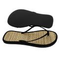 Women Flat Slippers Comfortable Non-Slip Sandals Silent Bamboo Rattan Flip Flop.