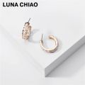 【beauty code store】LUNA CHIAO Fresh Pearl Hoop for Women. 