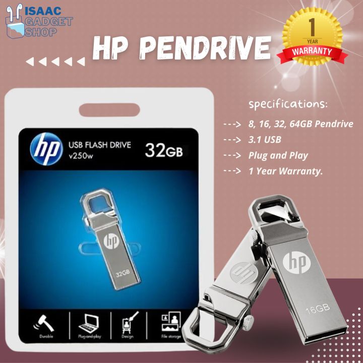 HP 8/16/32/64GB Pendrive - USB 3.1 - Pen Drive -1 Year Full Replacement Guarantee