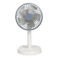 Joy Super JY-2218 Professional Rechargeable Portable Mini Table Fan Strong Wind Left to Right Oscillating Angle 45 Degrees - AC/DC. 