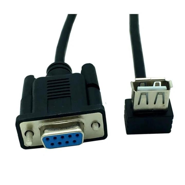 RS232%20DB9%20Female%20To%20USB%202.0%20A%20Female%20Serial%20Cable%20Adapter%20Converter%208%20Inch%2025cm%20-%20Image%203