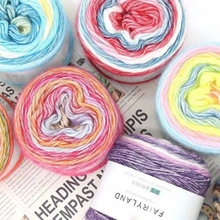 100g%20Rainbow%20Woollen%20Yarn%20New%20Soft%20Hand%20Woven%20Cake%20Yarn%20Hat%20Scarf%20Sweater%20Dyeing%20Crocheting%20Fancy%20Blend%20Yarn%20-%20Image%206