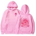 Everything Comes in Waves Graphic Sweatshirts Hoodies Women Surfer Lover Gift Pink Palm Puff Cartoon Classic Street Style Hoodie.