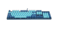 Rapoo VPRO V500PRO (Cyan Blue) Backlit Mechanical Gaming Keyboard, Mechanical Switch, Individually White Backlight, Spill-Resistant Design. 